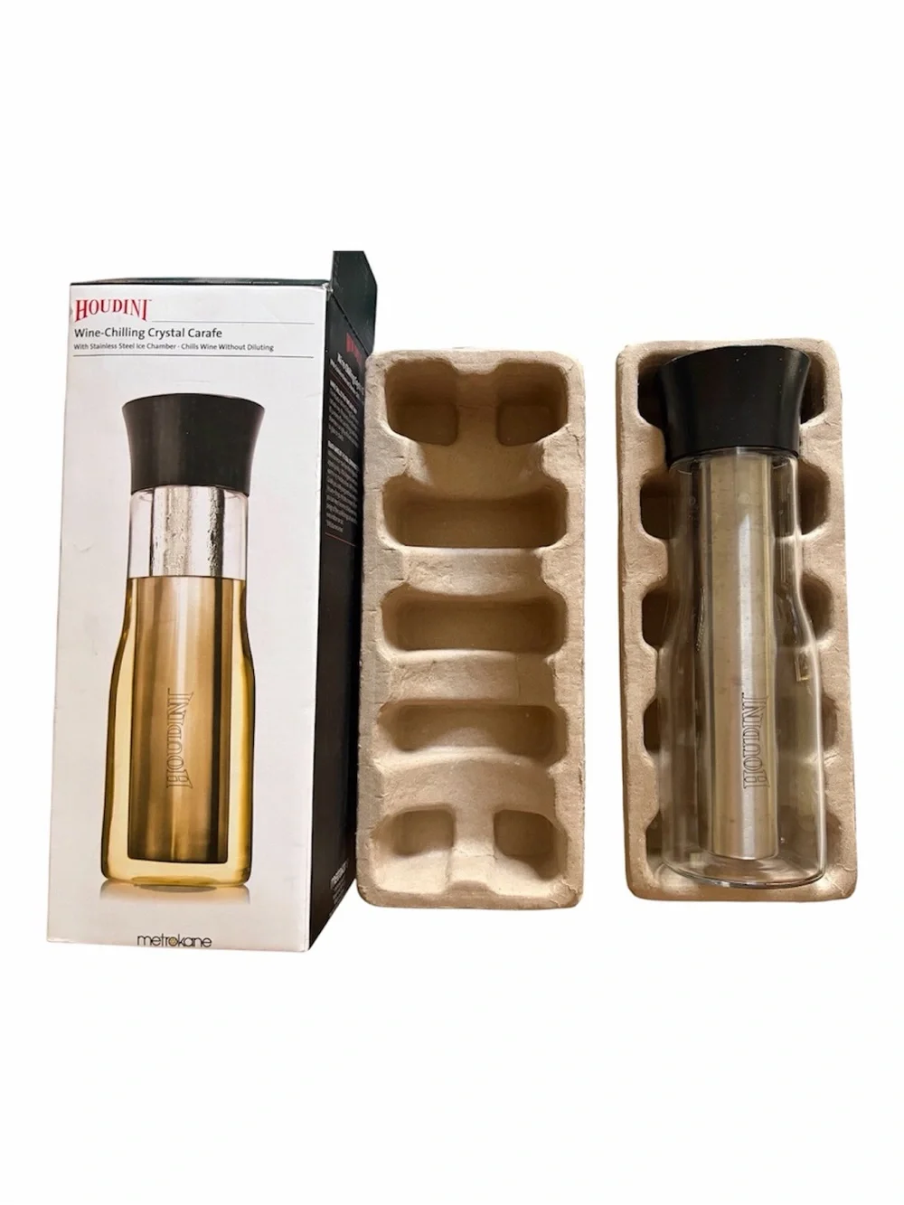 Houdini Wine-Chilling Crystal Carafe